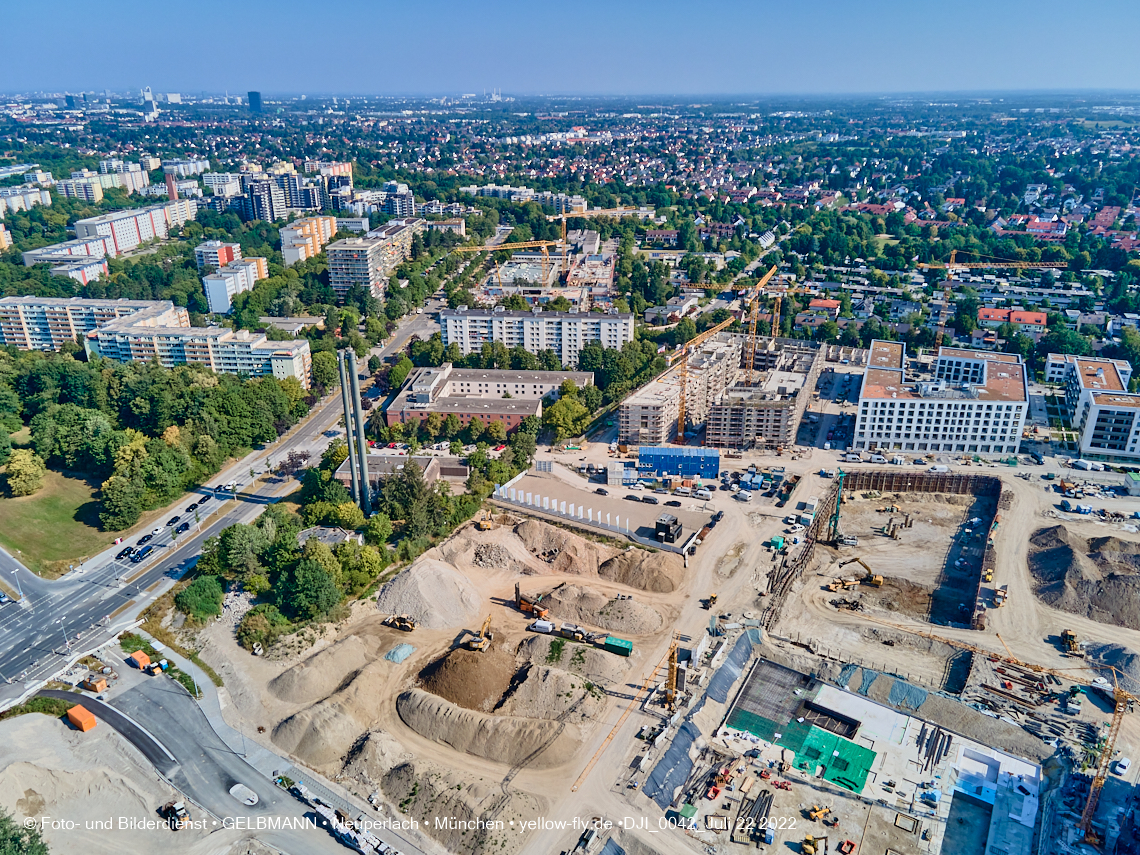22.07.2022 - Baustelle Alexisqaurtier und Pandion Verde in Neuperlach